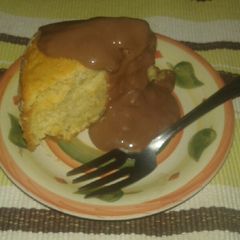 A picture of Chocolate pudding with banana cake #chocolatebaking contest.