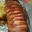 Enrollado de carne con calabacín