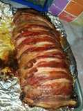 Enrollado de carne con calabacín