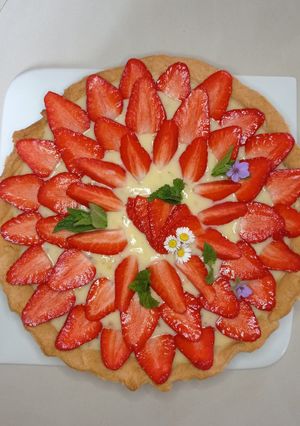 Une photo de Tarte aux fraises