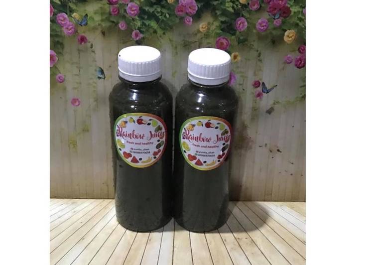 Bagaimana Menyiapkan Diet Juice Kale Broccoli Blueberry Jambu Kristal, Lezat Sekali