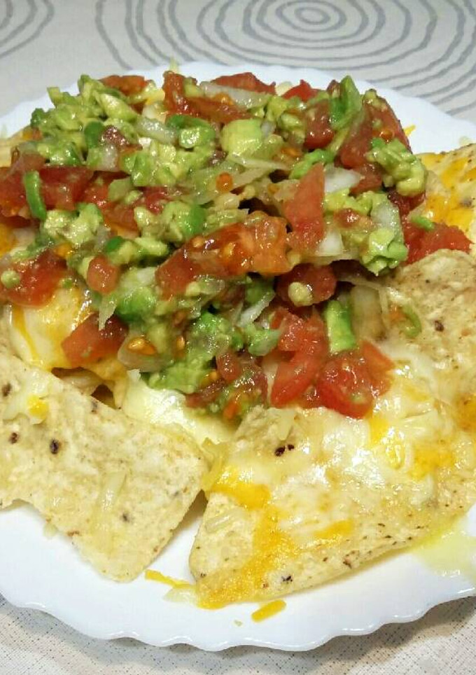 Una foto de Nachos con queso extrabuenos