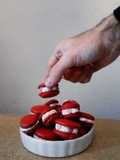 Macarons de anacardos y ganache de chocolate blanco