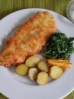Foto resep Fish & Chips with Spinach Butter