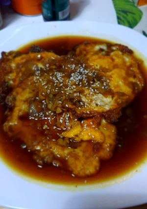 Foto resep Telur ceplok saus kecap