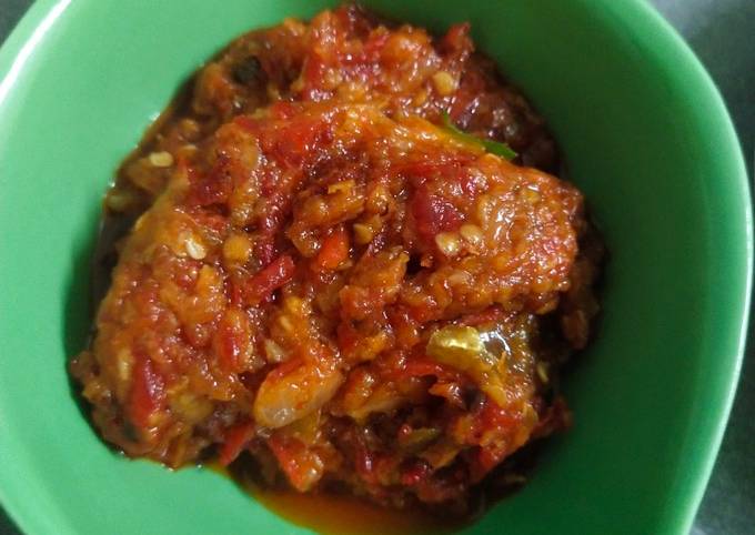 Sambal Merah (versi rebus tanpa belacan)