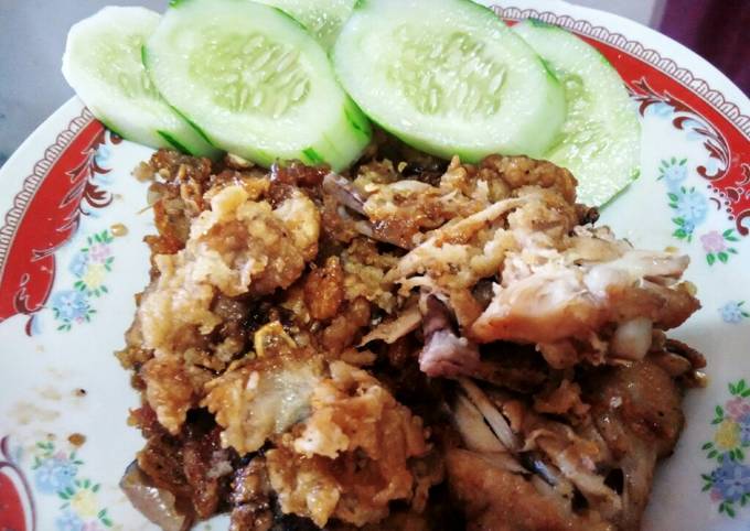 Ayam geprek sederhana