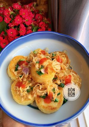 Hình của món Đậu Hũ Trứng Chà Bông Mỡ Hành.