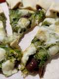 Quiche con scarola e olive taggiasche