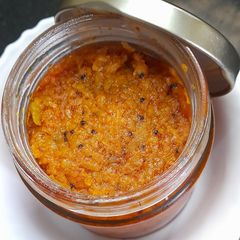 A picture of Mango achar southindian style (Manga thokku).
