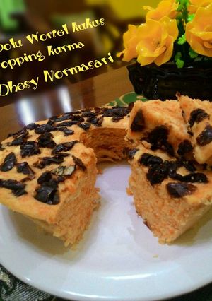 Foto resep Bolu Wortel topping kurma