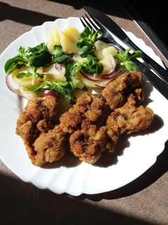 Rántott csirkemáj recept fotója
