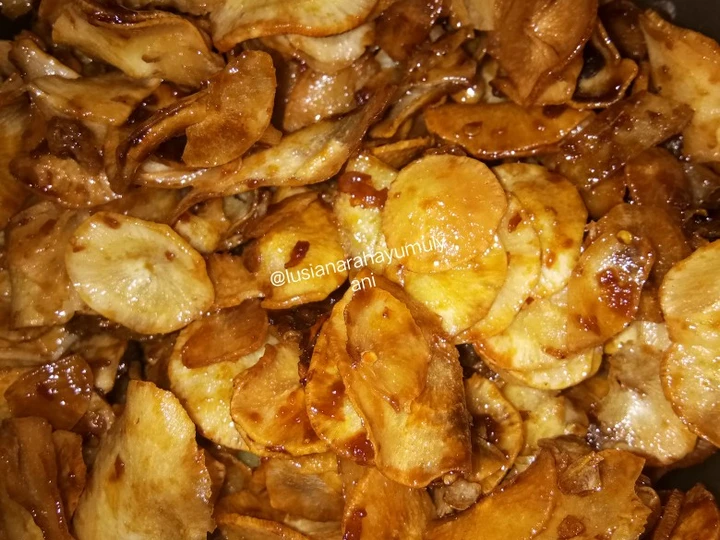 Cara Gampang Menyiapkan Resep Kripik singkong bumbu rujak yang Sempurna Anti Ribet, Bisa Manjain Lidah