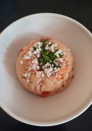A picture of Daliya upma.