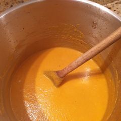 Spiced carrot and lentil soup A picture of Spiced carrot and lentil soup.