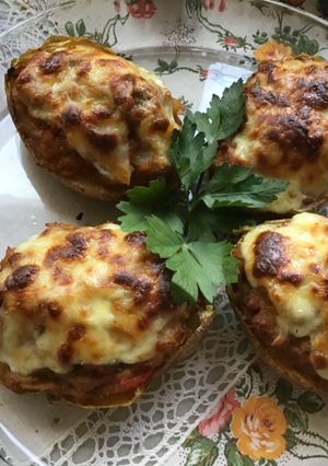 Una foto de Papas rellenas de carne