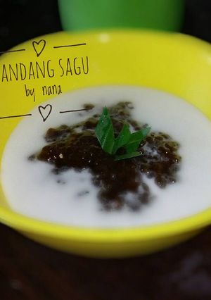 Foto resep Bubur Sagu gula merah + santan