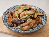 鹹豬肉炒香菇
