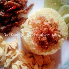 Nasi kuning/nasi uduk kuning রেসিপির প্রধান ছবি