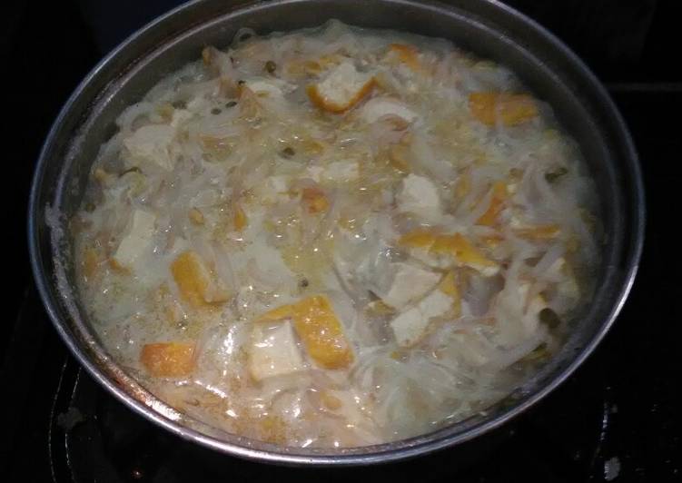 Resep Sayur santan tahu toge sohun yang Bikin Ngiler