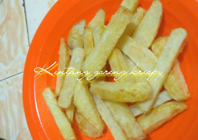Ini dia! Bagaimana cara bikin Kentang goreng krispy  sedap
