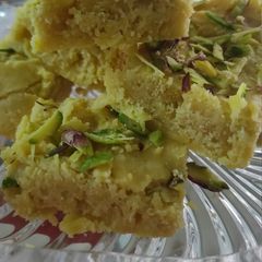A picture of Shahi Mysore pak.