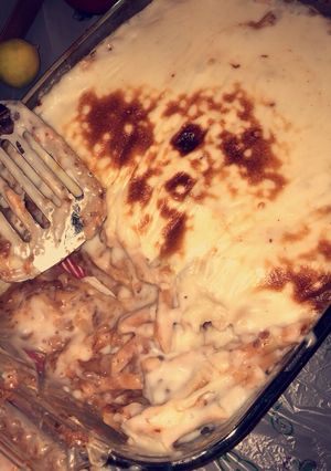 صورة لوصفة مكرونة بشاميل 🍝