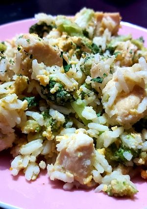 Zöldséges rizses csirke recept fotója