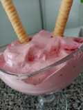 Espuma rápida de frutas congeladas