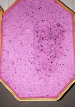 Foto resep Es krim Buah Naga sederhana