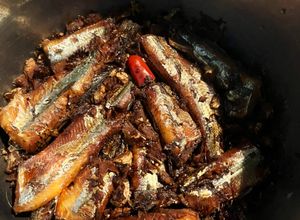 Hình của món Cá kìm kho gừng.