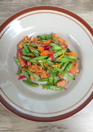 Foto resep Oseng buncis tempe
