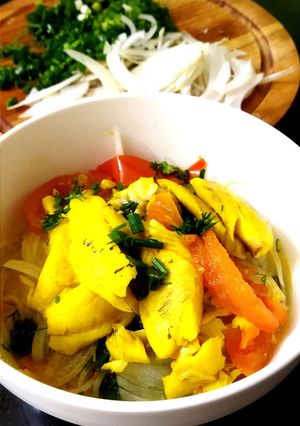 Hình của món Bún cá trộn Thái Bình.