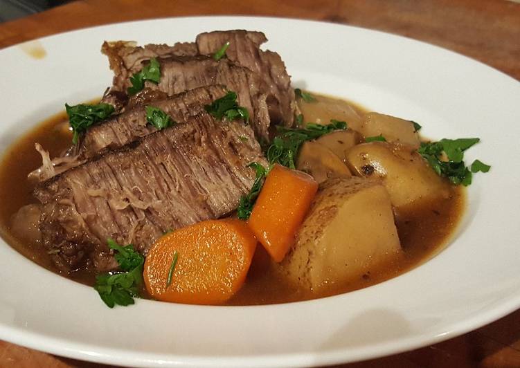 Simple Way to Prepare Speedy Pot Roast (Pressure Cooker)