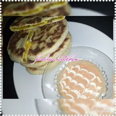 A picture of Stuffed pita bread.