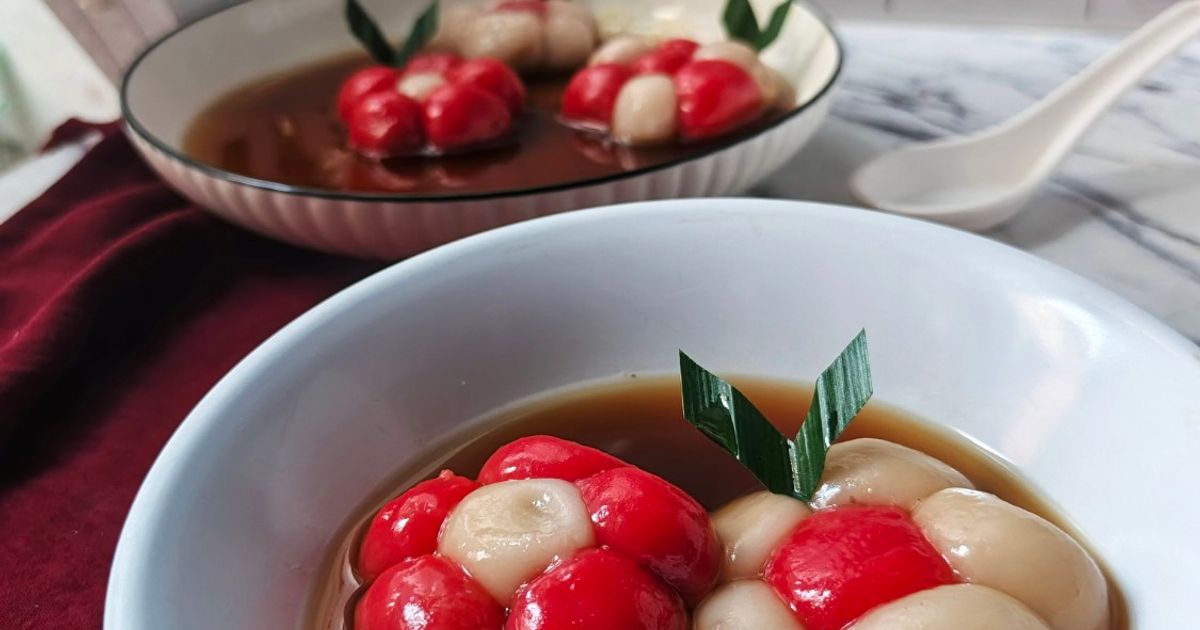 Wedang Ronde Bunga Merah Putih #600