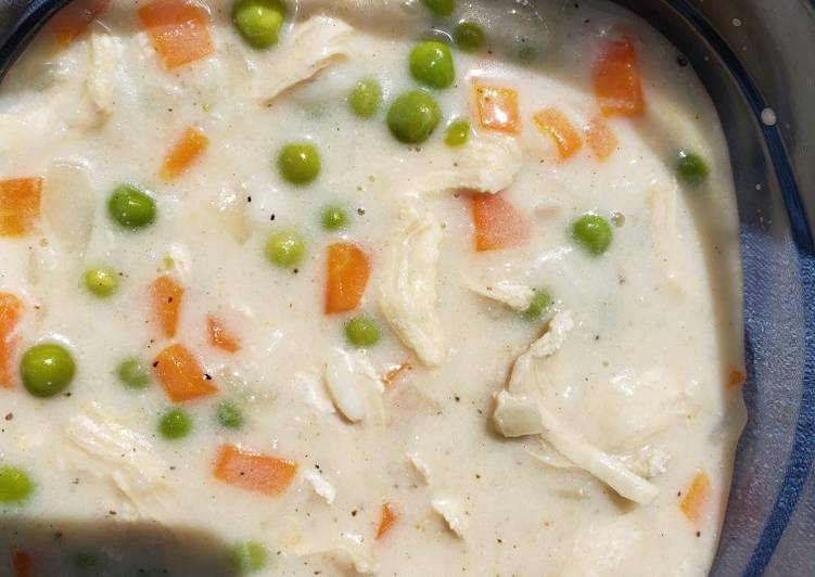 Creamy chicken and rice soup