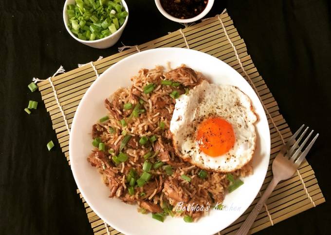 Filipino Chicken Adobo Fried Rice Recipe by Bethica Das - Cookpad