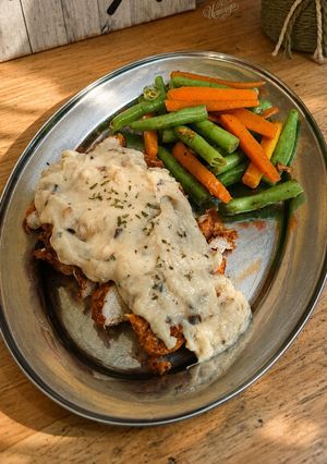 Foto resep Chicken Steak Carbonara Creamy Sauce
