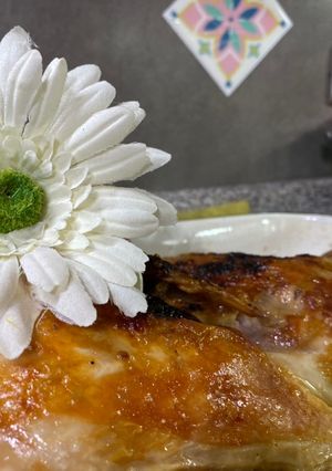 Una foto de Pavo asado con mantequilla