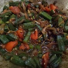 A picture of Masala bhindi fry.
