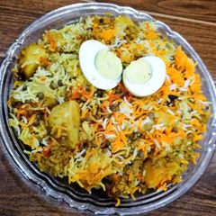 A picture of Masoor qeema ki biryani.