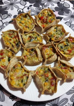 Una foto de Canastitas de choclo y puerro