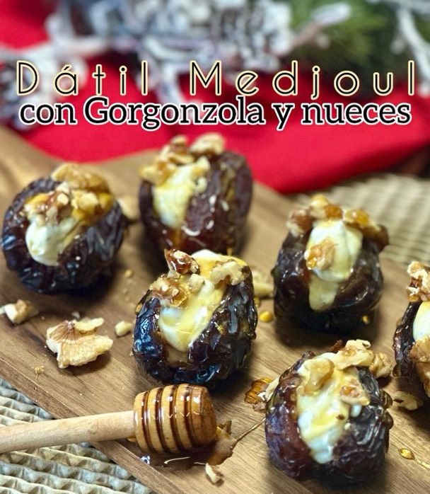 Foto principal de Dátil Medjoul con gorgonzola y nueces