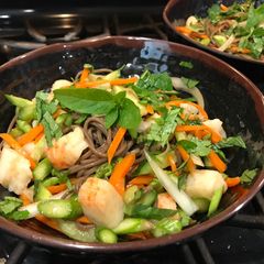 A picture of Super Quick & Easy Asian Inspired Cold Noodle Salad.