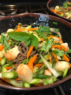 A picture of Super Quick & Easy Asian Inspired Cold Noodle Salad.
