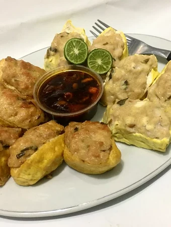 Cara Sederhana Membikin Resep  🍣🥢Bakso tahu goreng/kukus (daging ayam) yang Sempurna, Sempurna