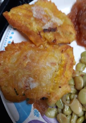 A picture of Fried Salted Green Plantains.