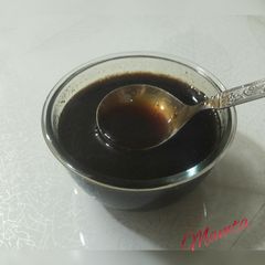 A picture of Saunth or imli chutney(from leftover gulab jamun syrup).