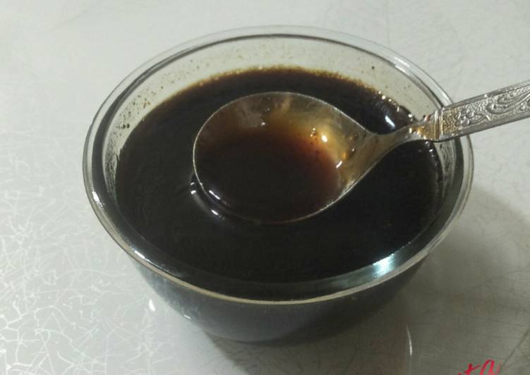 Saunth or imli chutney(from leftover gulab jamun syrup)